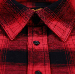 Pike Brothers1937 Roamer Shirt Flannel Red CheckShirtBritish Parts Lucerne