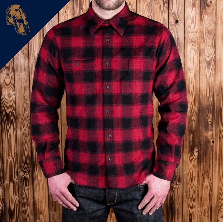 Pike Brothers1937 Roamer Shirt Flannel Red CheckShirtBritish Parts Lucerne