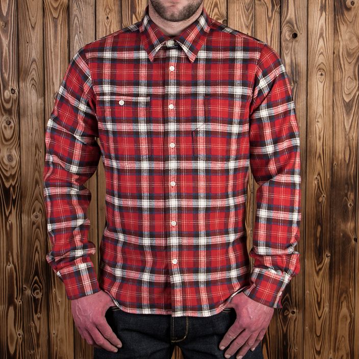 Pike Brothers1937 Roamer Shirt Flannel RedShirtBritish Parts Lucerne