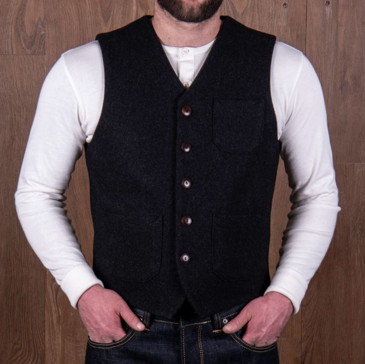 Pike Brothers1937 Roamer Vest Beaver BlackVestsBritish Parts Lucerne