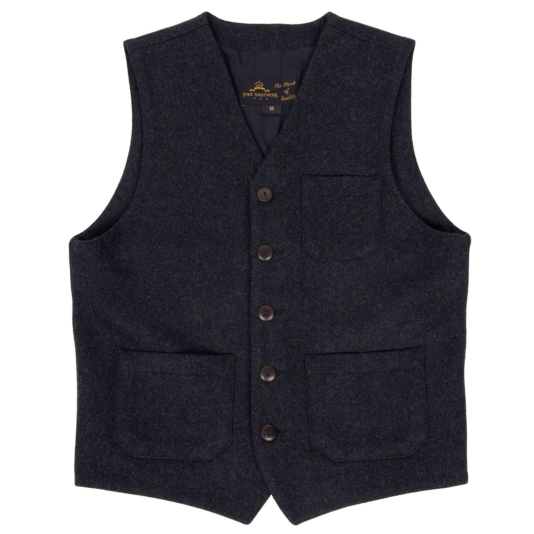 Pike Brothers1937 Roamer Vest Beaver BlackVestsBritish Parts Lucerne