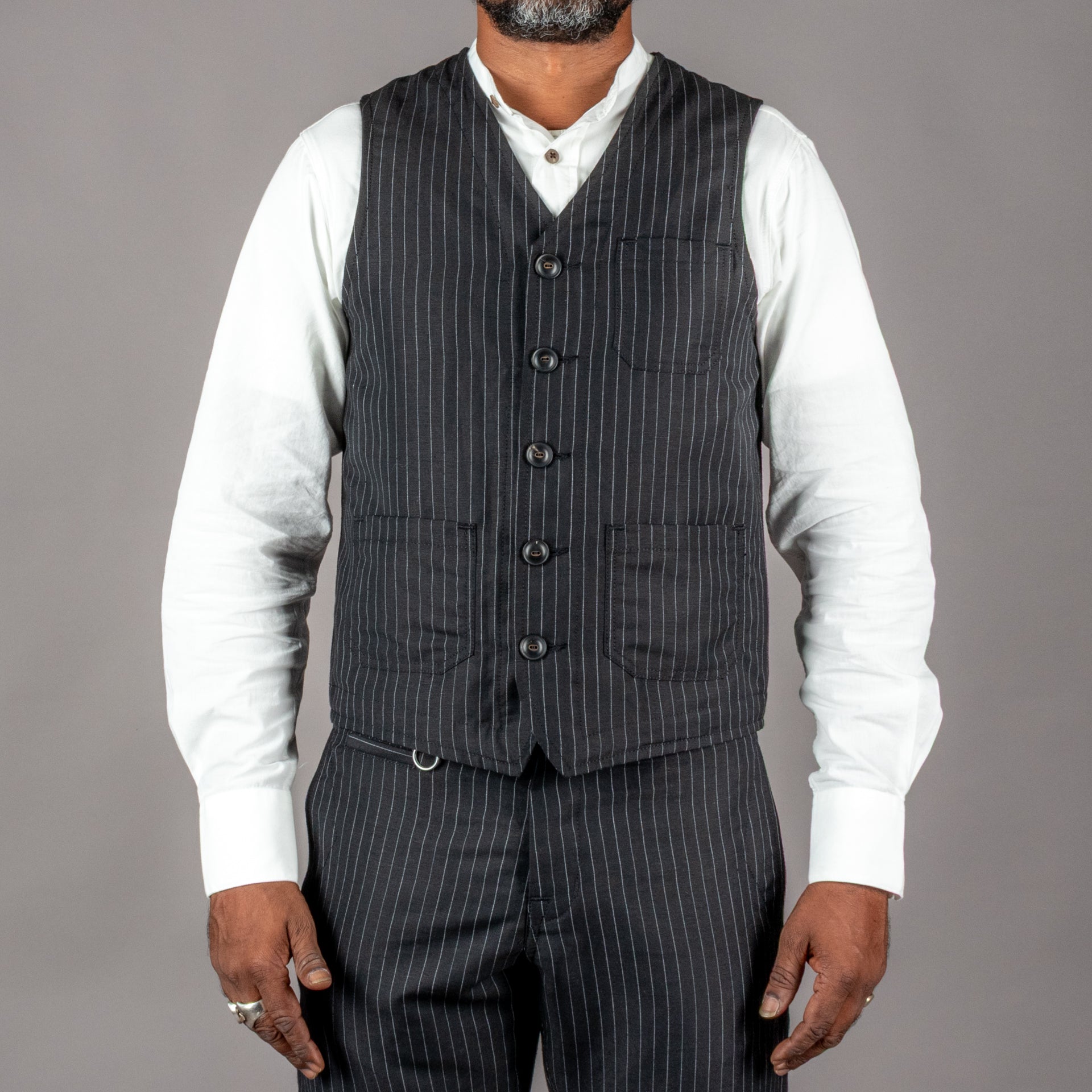 Pike Brothers1937 Roamer Vest Chicago BlackVestsBritish Parts Lucerne