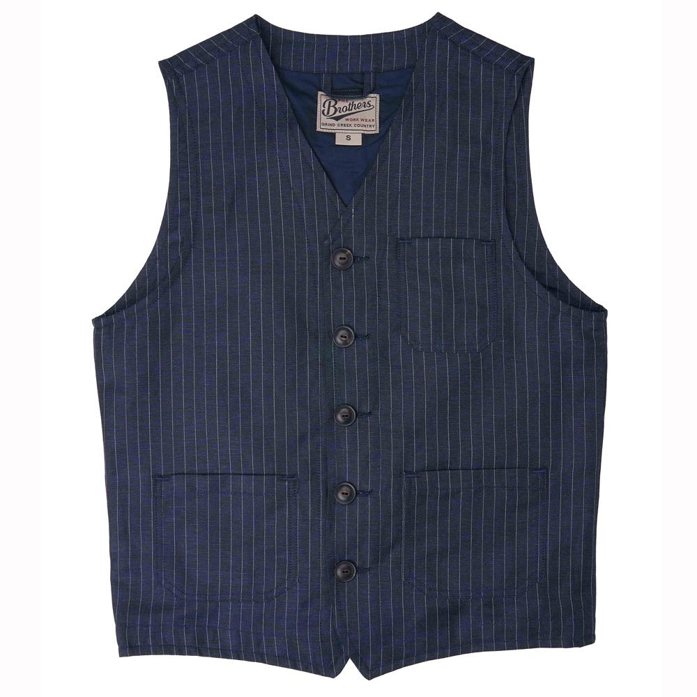 Pike Brothers1937 Roamer Vest Chicago BlueVestsBritish Parts Lucerne