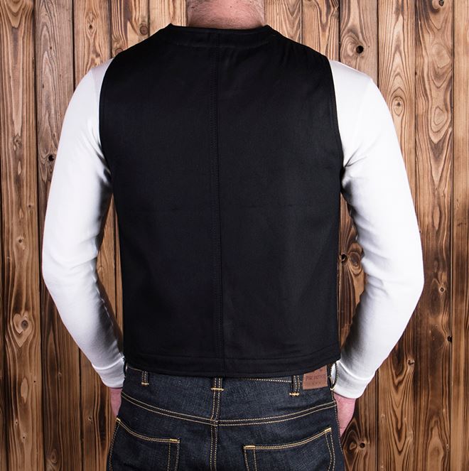 Pike Brothers1937 Roamer Vest Elephant Skin BlackVestsBritish Parts Lucerne