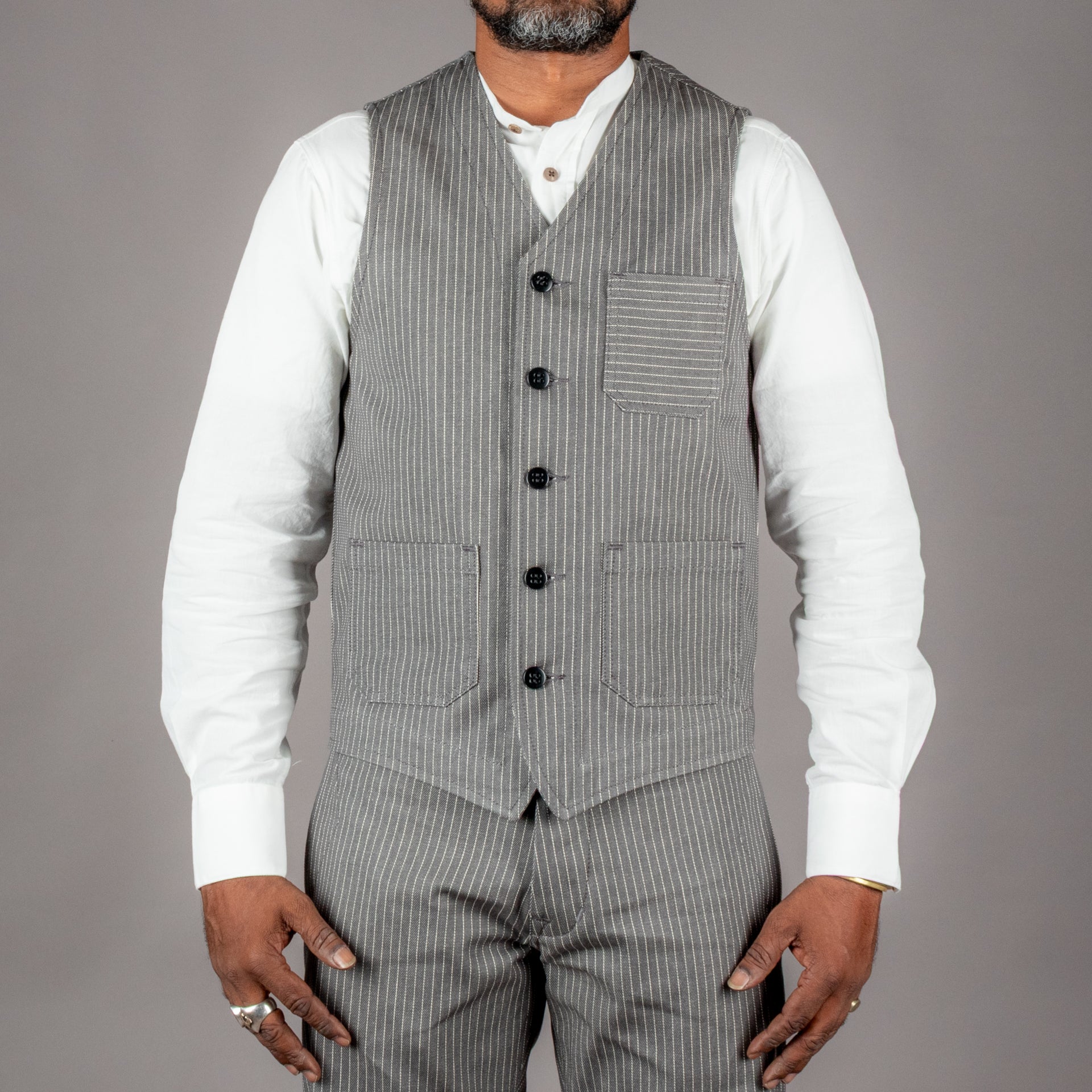 Pike Brothers1937 Roamer Vest Grey WabashVestsBritish Parts Lucerne