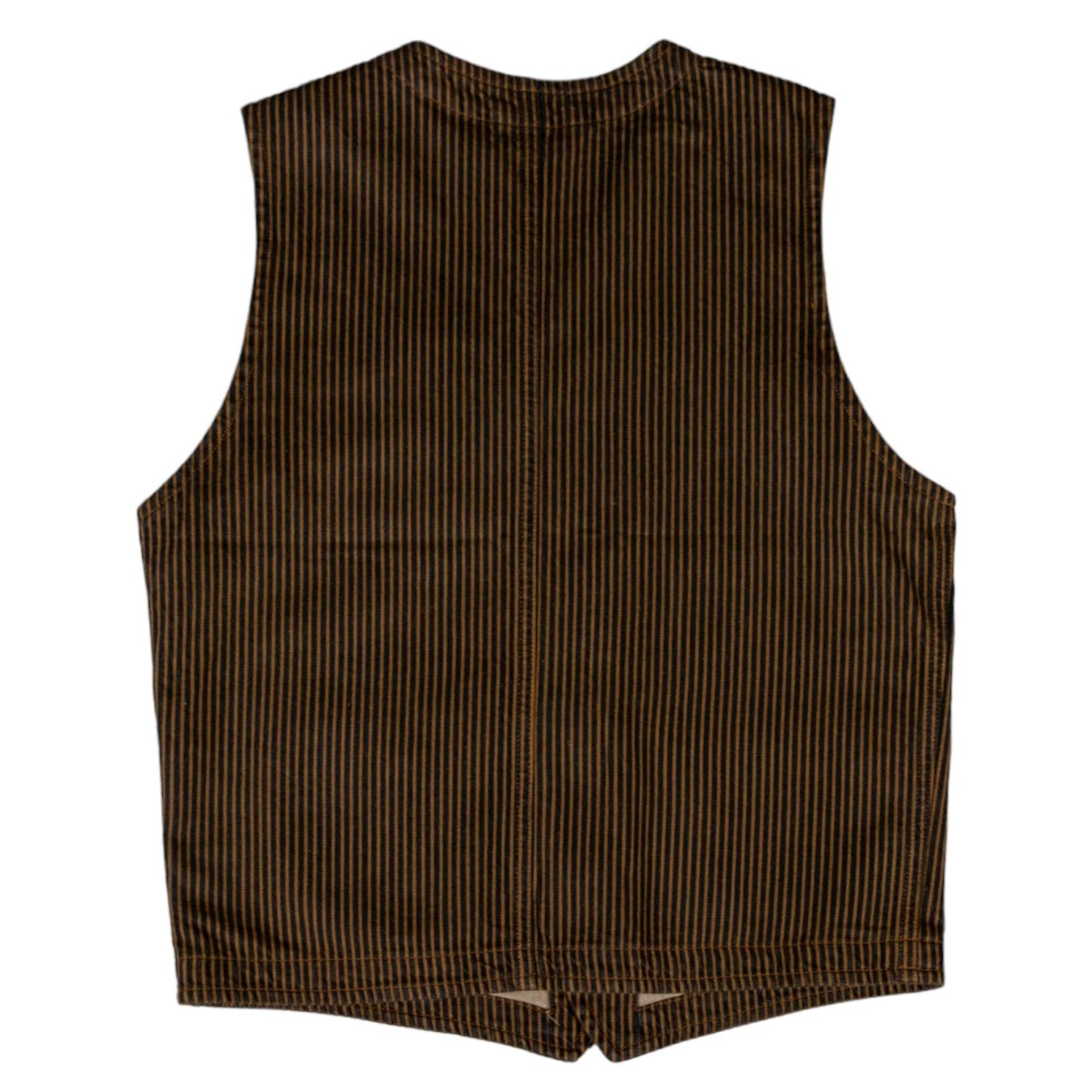 Pike Brothers1937 Roamer Vest Hickory Stripes BrownVestsBritish Parts Lucerne