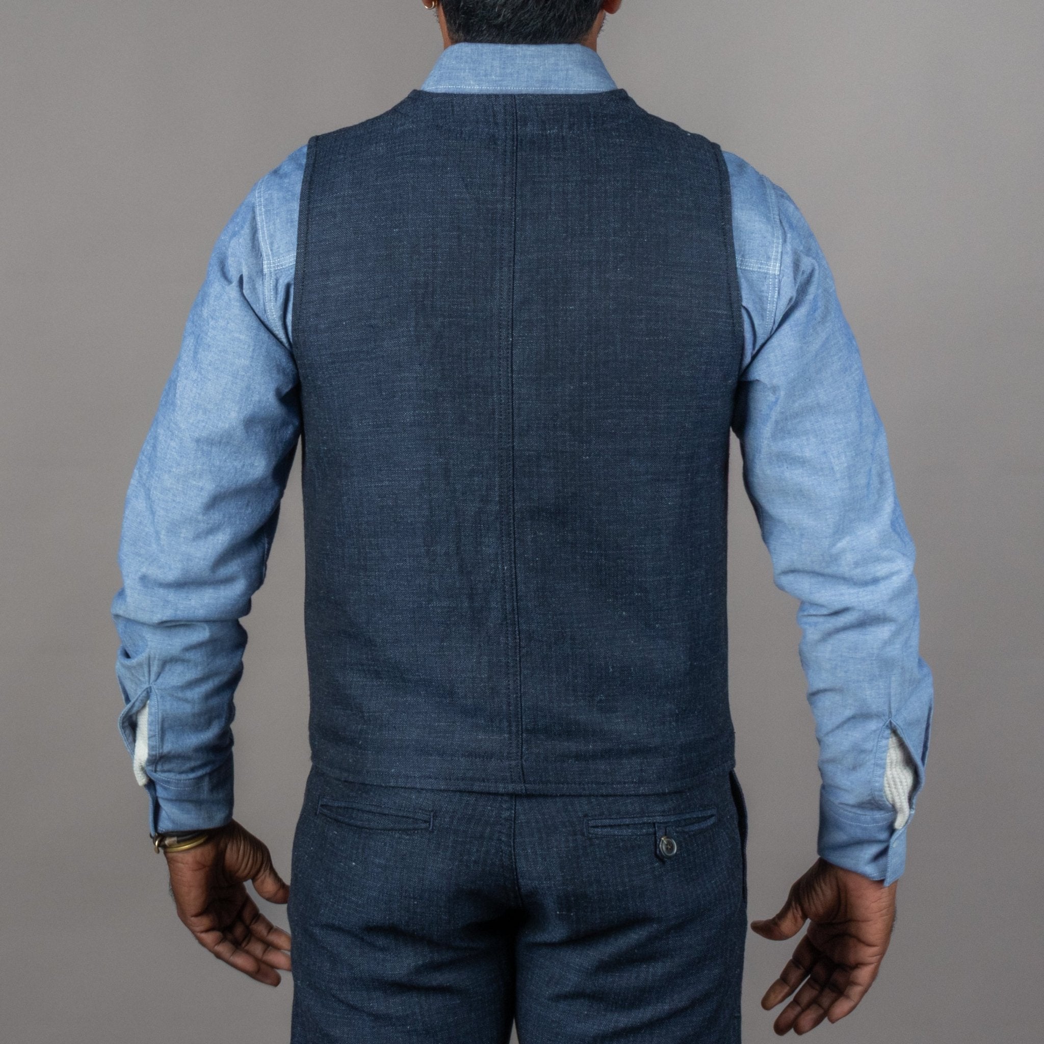 Pike Brothers1937 Roamer Vest Owen blueWestenBritish Parts Luzern