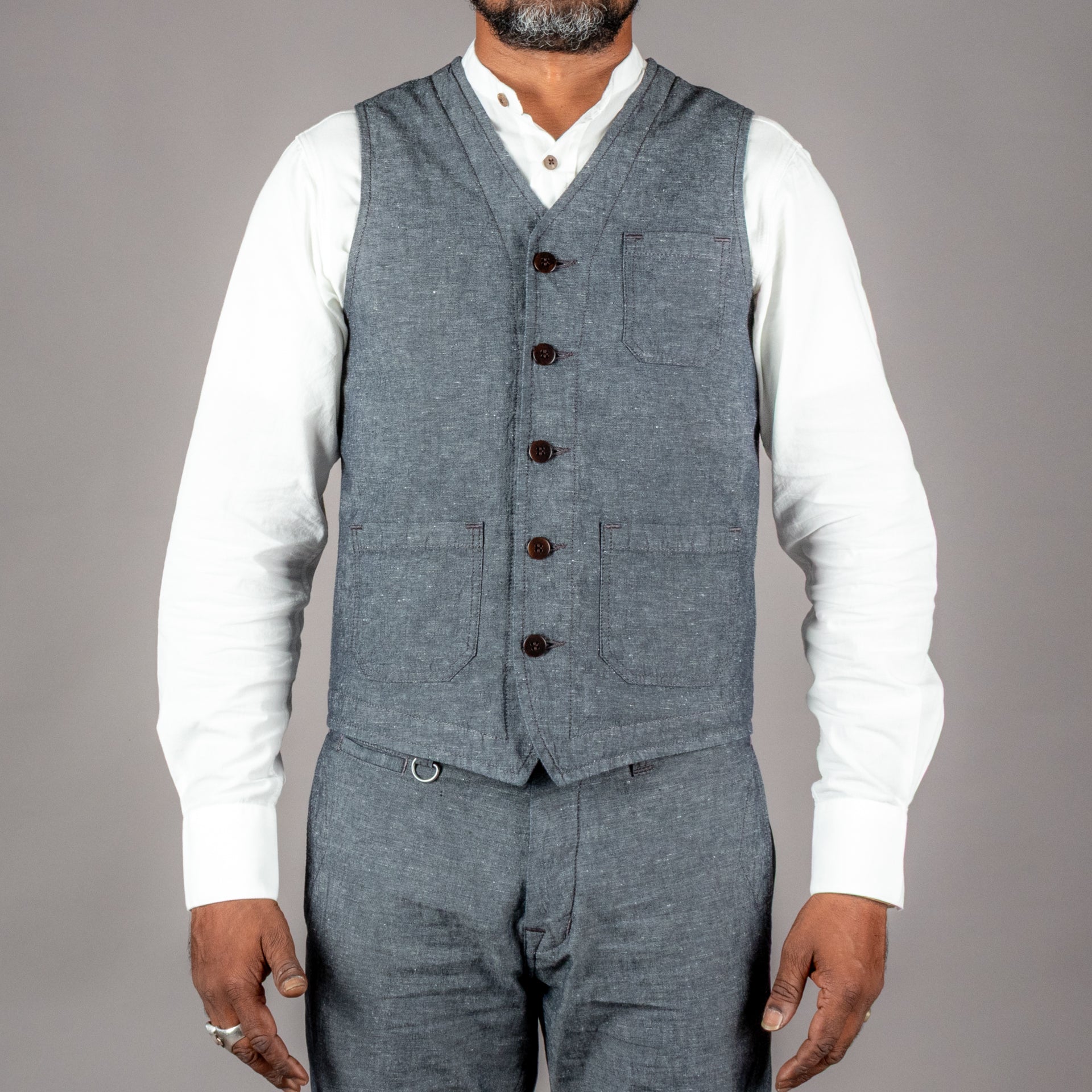 Pike Brothers1937 Roamer Vest Smoke grayVestsBritish Parts Lucerne