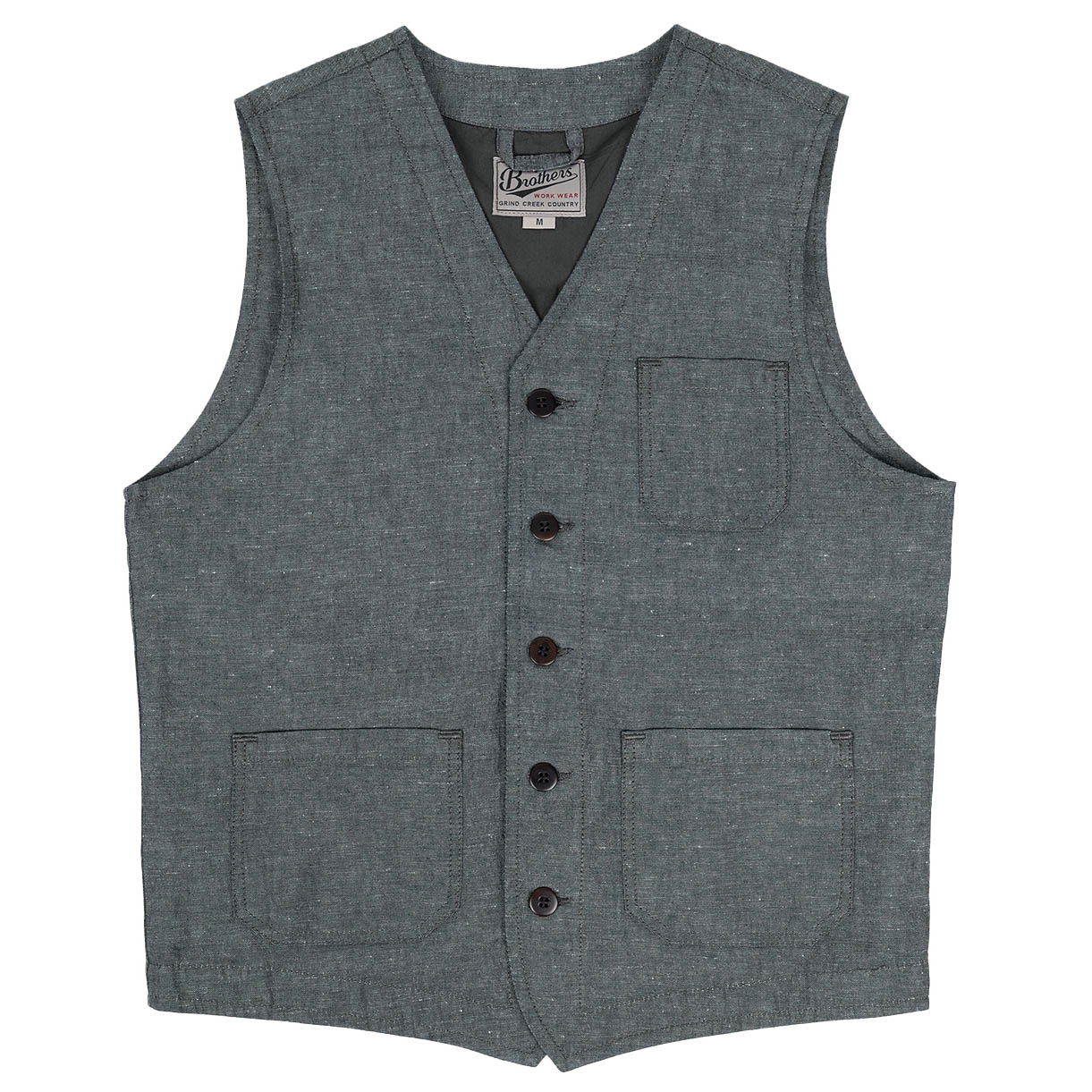 Pike Brothers1937 Roamer Vest Smoke grayVestsBritish Parts Lucerne