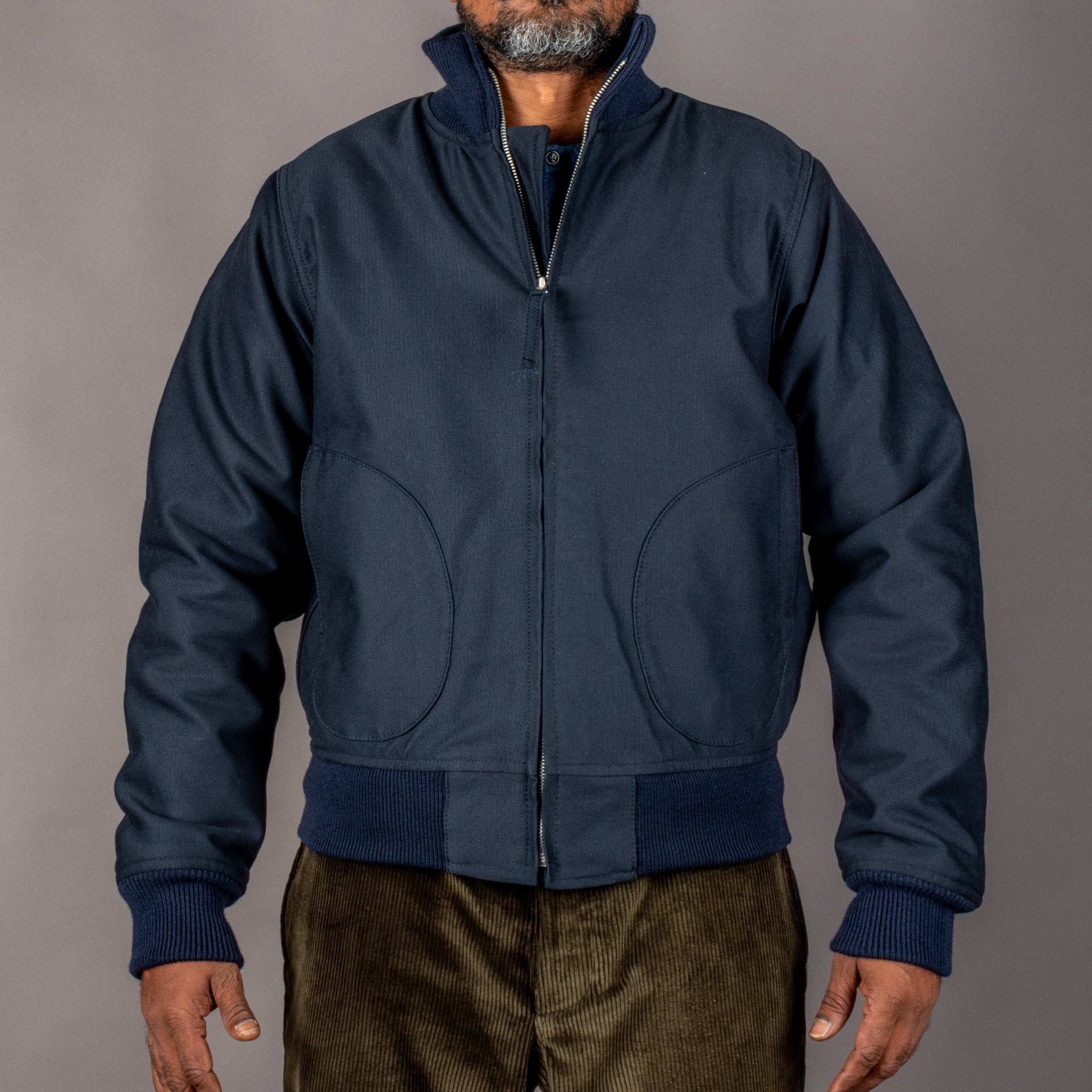 Pike Brothers1942 Deck Zip Jacket Dark BlueJacketsBritish Parts Lucerne