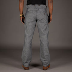 Pike Brothers1942 Hunting Pant Grey Striped LinenPantsBritish Parts Lucerne