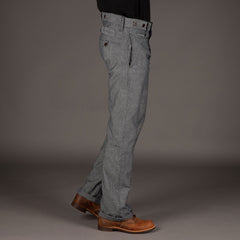 Pike Brothers1942 Hunting Pant Grey Striped LinenPantsBritish Parts Lucerne