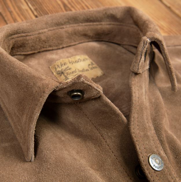 Pike Brothers 1943 CPO Leather Shirt Mulholland brown Shirt British Parts Luzern