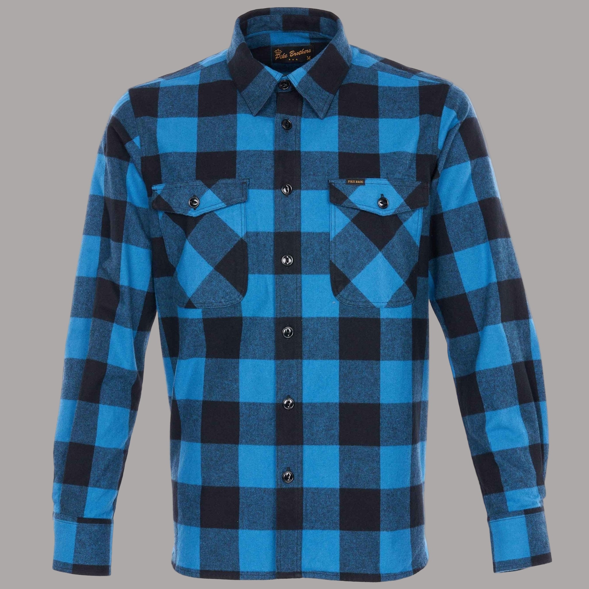 Pike Brothers1943 CPO Shirt Buffalo Blue FlannelShirtBritish Parts Lucerne