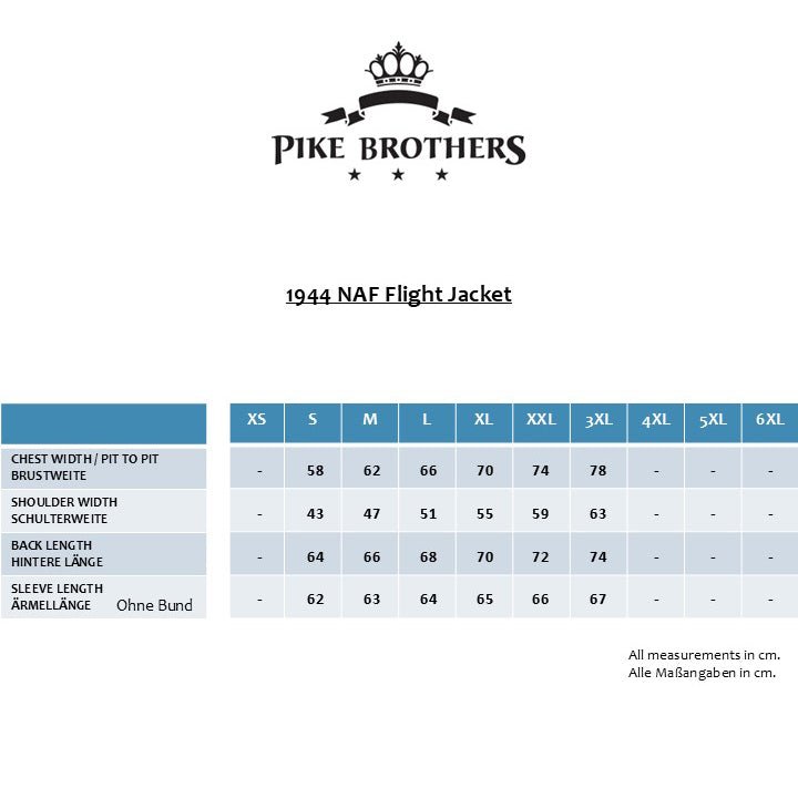 Pike Brothers1944 NAF Flight Jacket Pacific BeigeJacketsBritish Parts Luzern