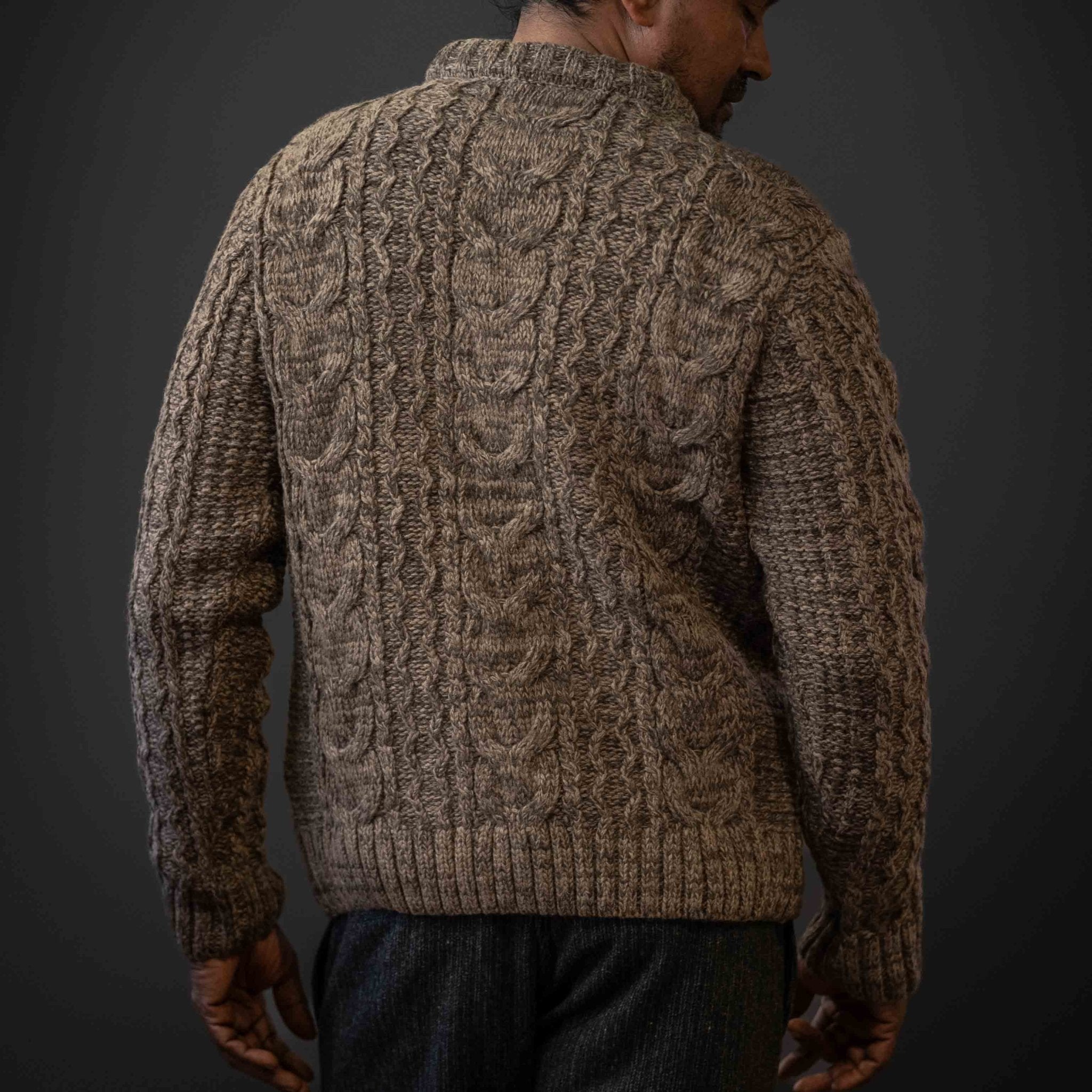 Pike Brothers1946 Mountaineer Sweater brown melangePulloverBritish Parts Lucerne