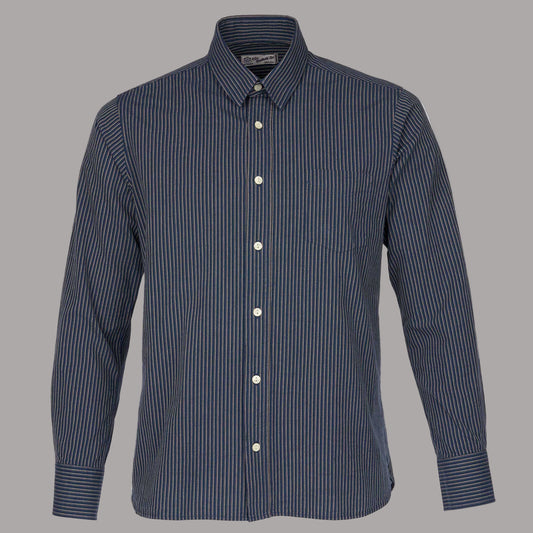 Pike Brothers1947 Albatross Shirt Lowell blueShirtBritish Parts Lucerne