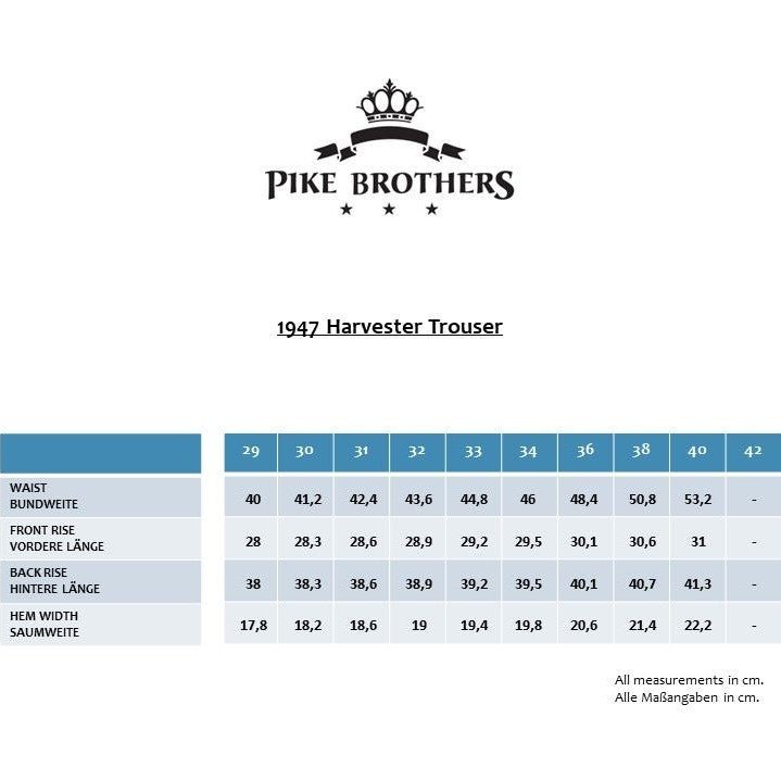Pike Brothers1947 Harvester Pants Chicago SandPantsBritish Parts Lucerne