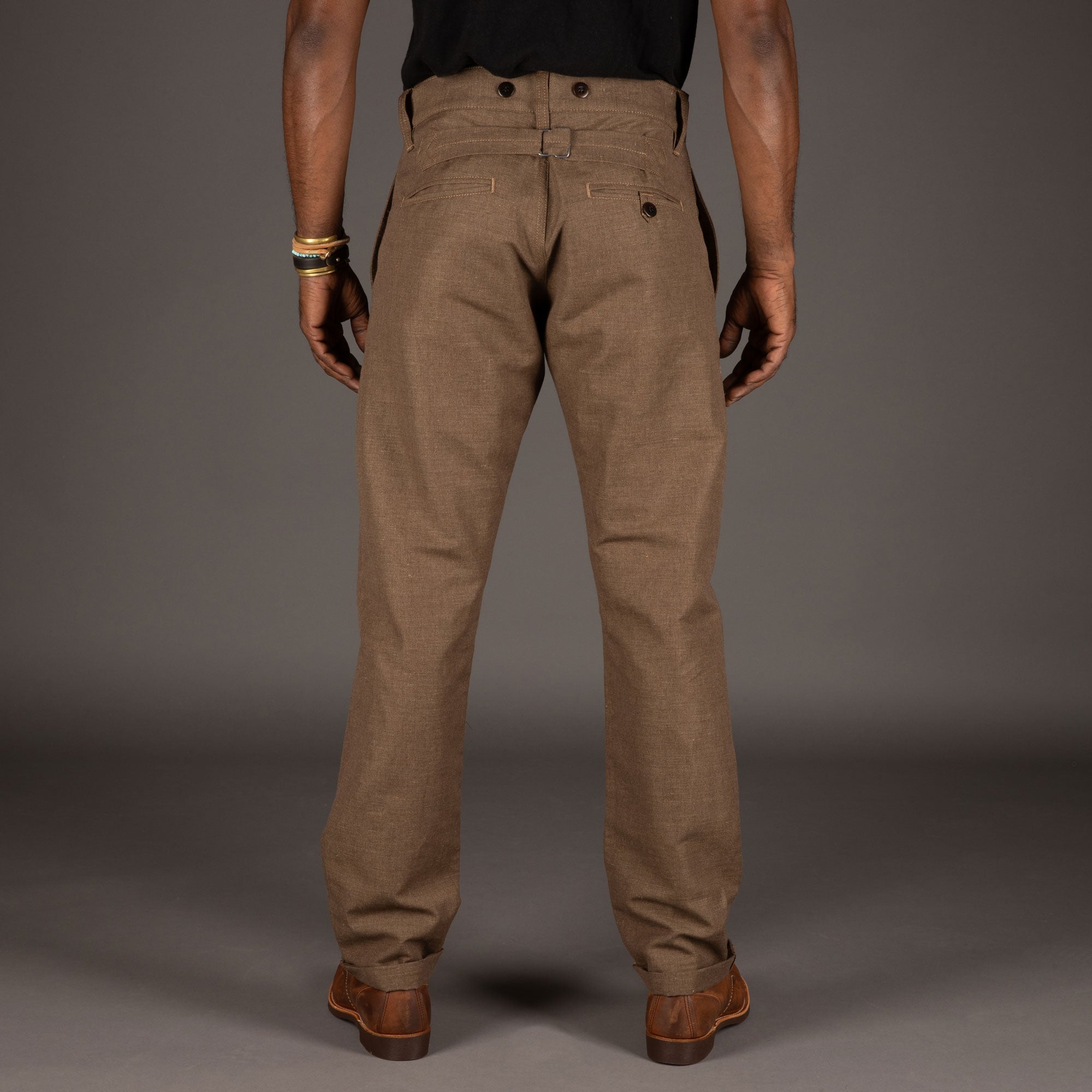 Pike Brothers1947 Harvester trousers Raymond brownPantsBritish Parts Lucerne