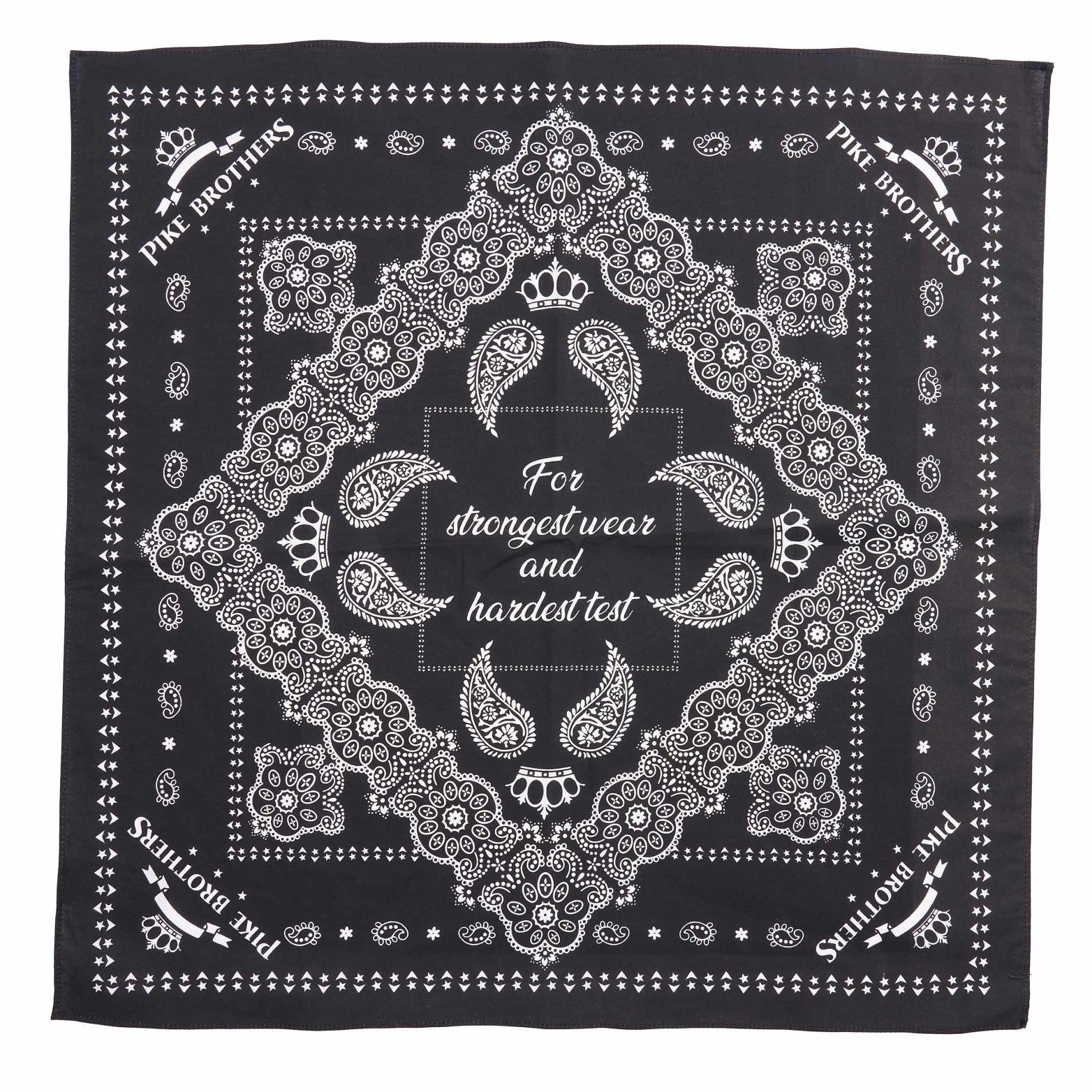 Pike Brothers1947 Logo Bandana BlackScarfBritish Parts Lucerne