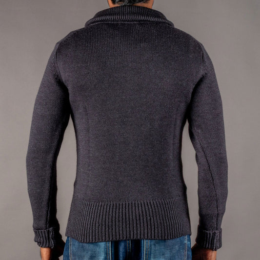 Pike Brothers1948 Troyer knitted sweater anthracitePulloverBritish Parts Lucerne