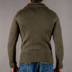 Pike Brothers1948 Troyer Knitted Sweater Army GreenPulloverBritish Parts Lucerne