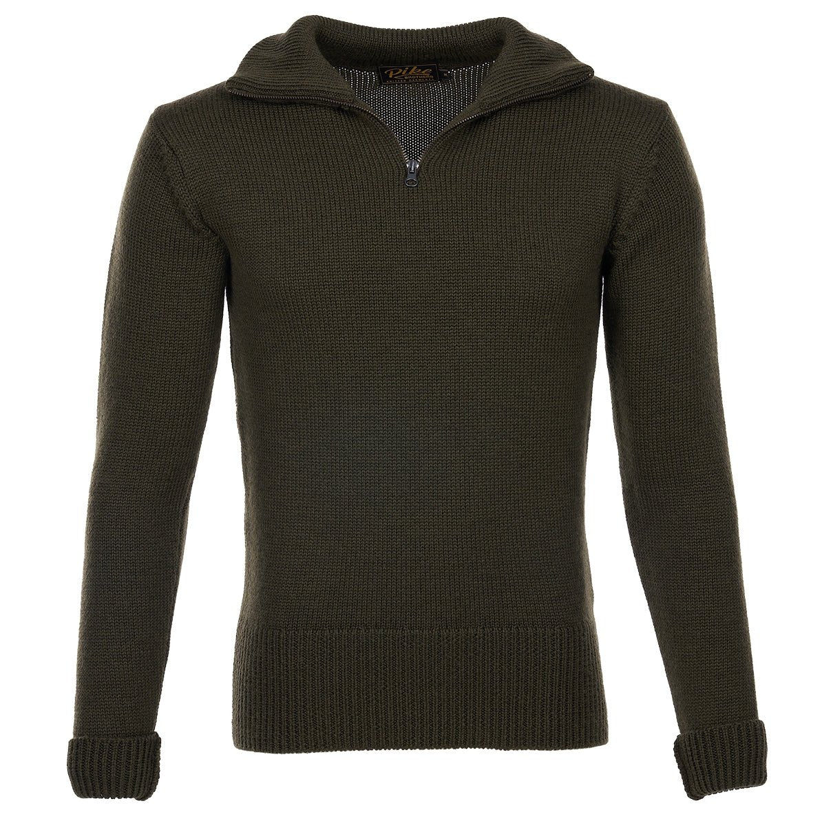 Pike Brothers1948 Troyer Knitted Sweater Army GreenPulloverBritish Parts Lucerne