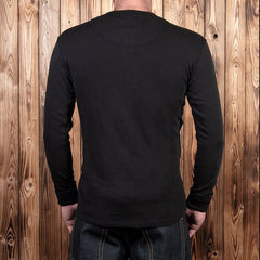 Pike Brothers1954 Utility Shirt Long Sleeve faded blackHenleyBritish Parts Lucerne