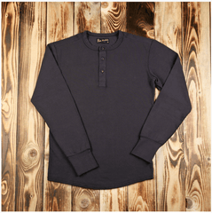 Pike Brothers1954 Utility Shirt Long Sleeve faded blackHenleyBritish Parts Lucerne