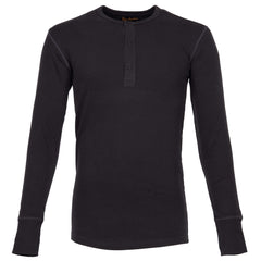 Pike Brothers1954 Utility Shirt Long Sleeve faded blackHenleyBritish Parts Lucerne