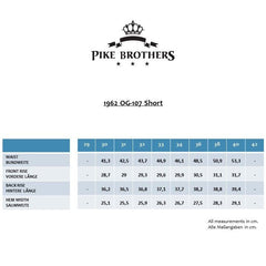 Pike Brothers1962 OG - 107 Short brownPantsBritish Parts Lucerne