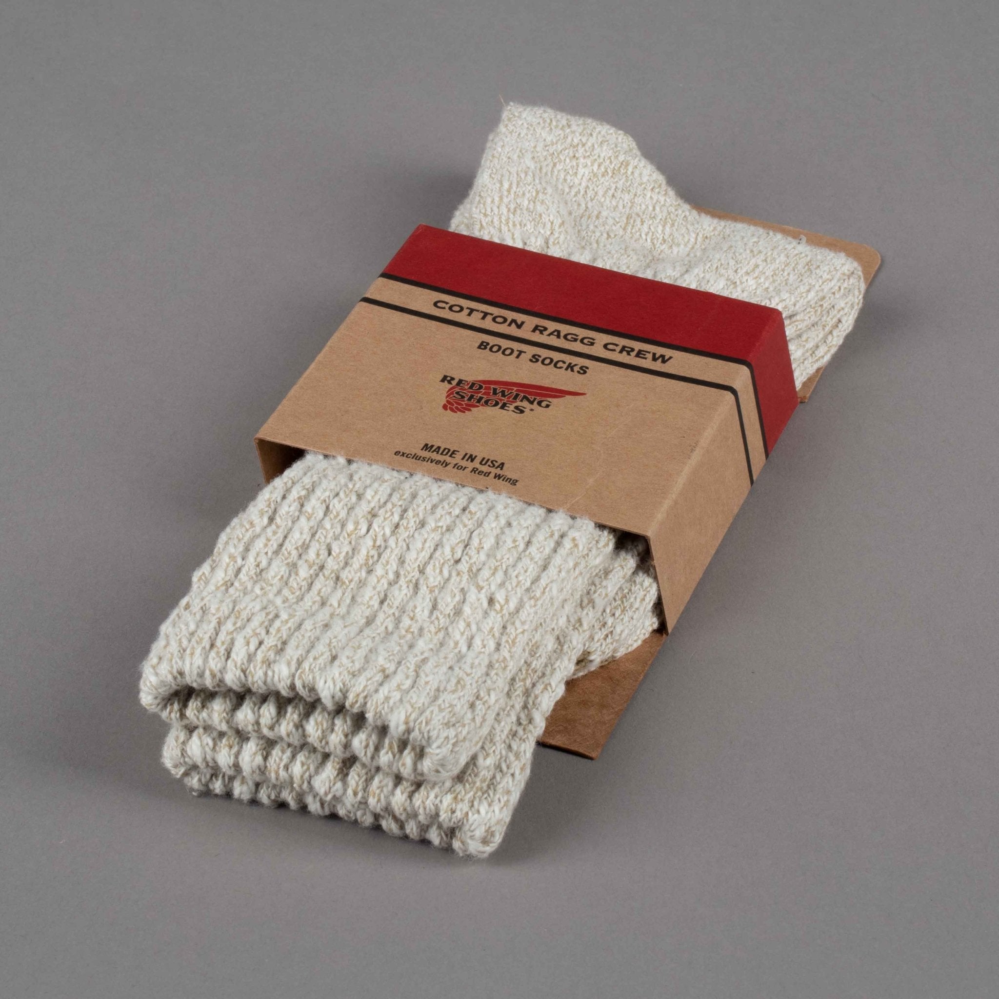 Red Wing ShoesCotton Ragg socks in Cream / CoffeeSocksBritish Parts Lucerne
