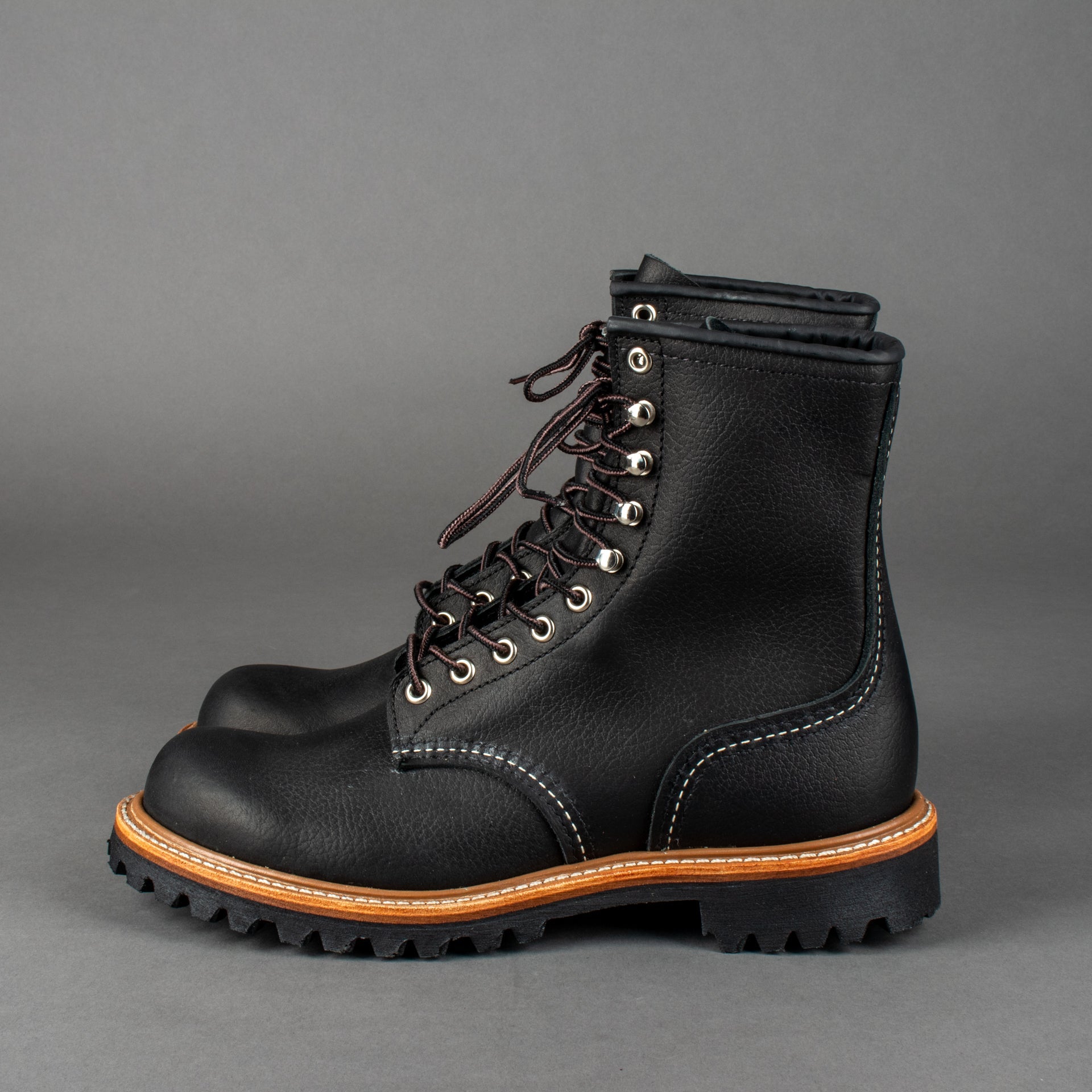 Red Wing ShoesLogger 4501 Black Oil Slick Leather Men's ShoesShoesBritish Parts Lucerne