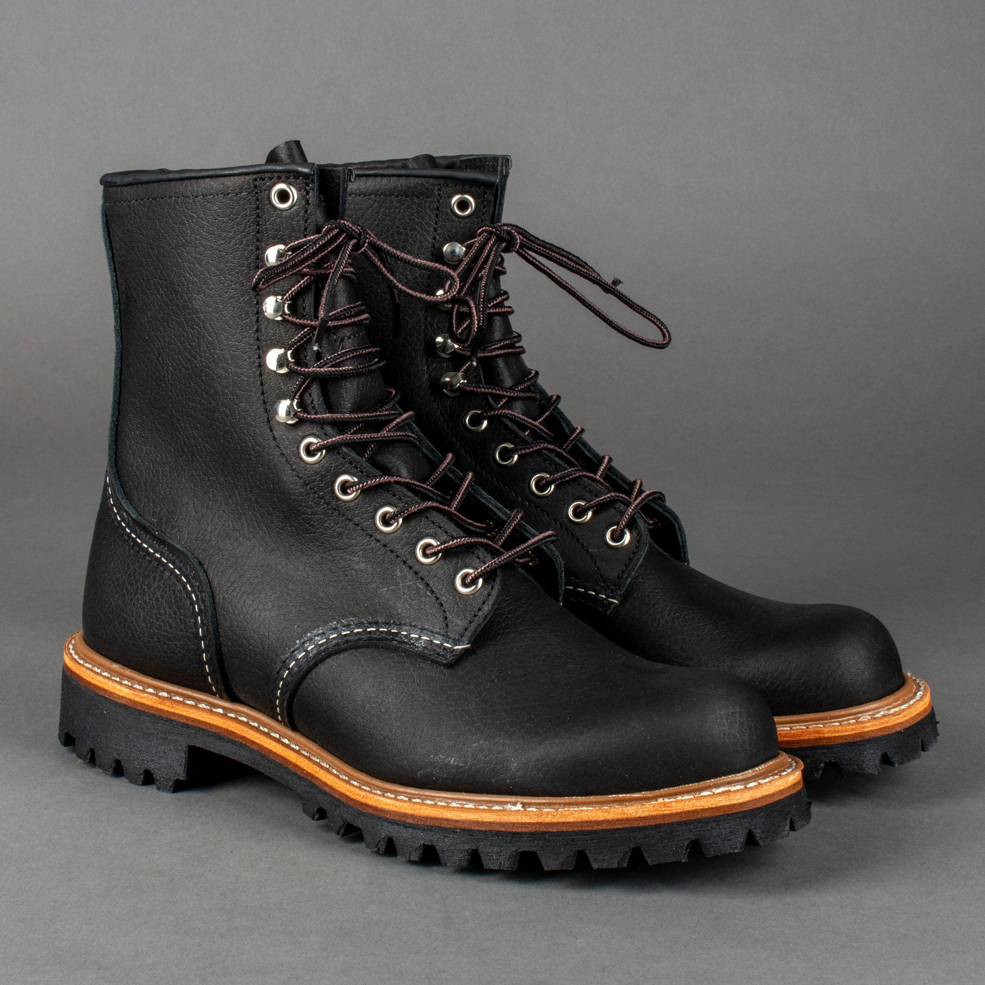 Red Wing ShoesLogger 4501 Black Oil Slick Leather Men's ShoesShoesBritish Parts Lucerne