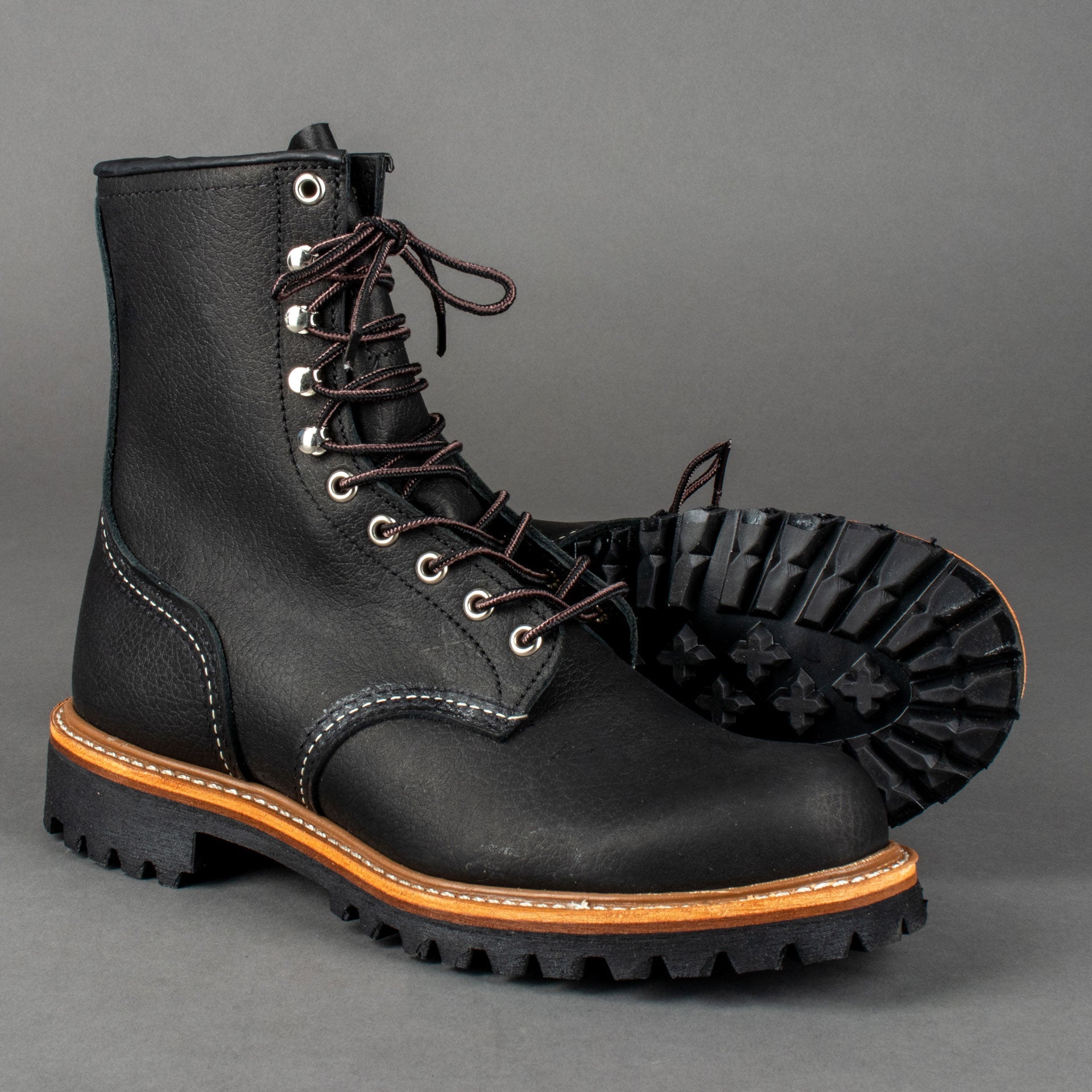 Red Wing ShoesLogger 4501 Black Oil Slick Leather Men's ShoesShoesBritish Parts Lucerne