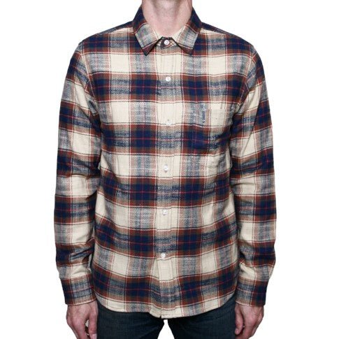 Rogue TerritoryOxford Shirt Khaki Slub PlaidShirtBritish Parts Lucerne