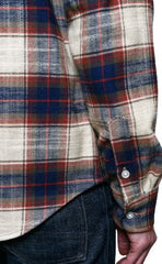 Rogue TerritoryOxford Shirt Khaki Slub PlaidShirtBritish Parts Lucerne