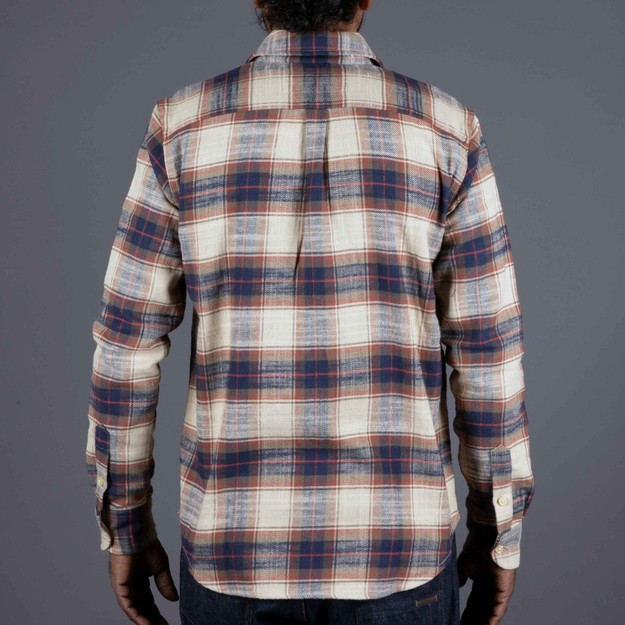 Rogue TerritoryOxford Shirt Khaki Slub PlaidShirtBritish Parts Lucerne