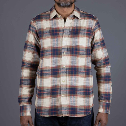 Rogue TerritoryOxford Shirt Khaki Slub PlaidShirtBritish Parts Lucerne