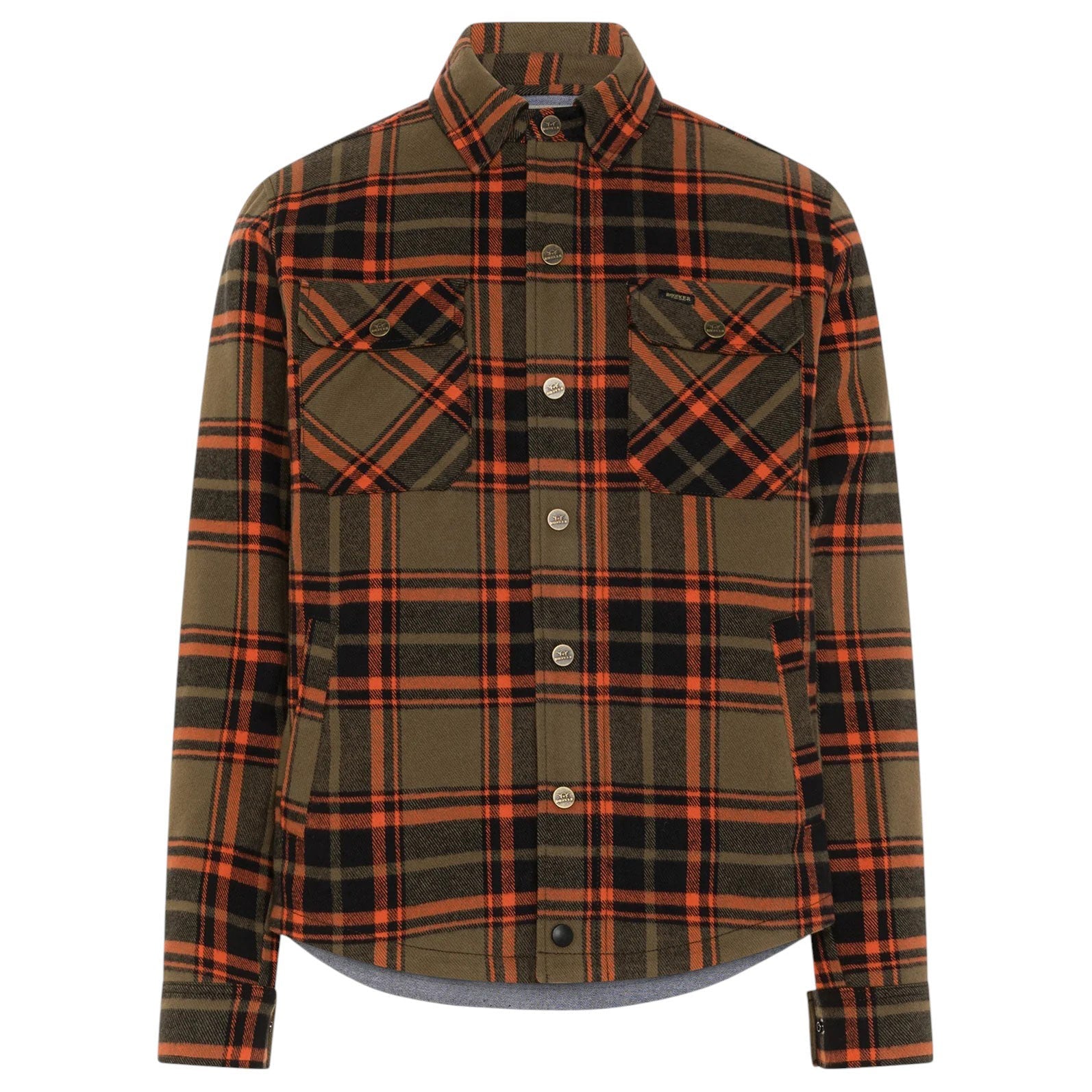 RokkerColorado Rider Shirt Orange / GreenMotorcycle JacketBritish Parts Lucerne