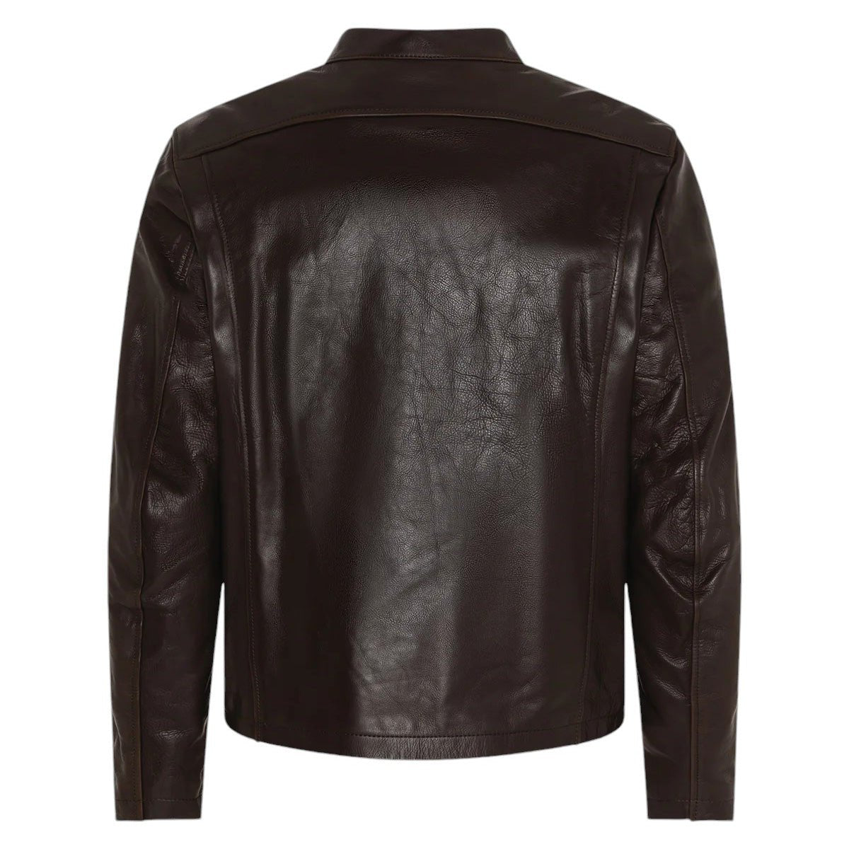 RokkerCommander Leather Jacket BrownMotorcycle JacketBritish Parts Lucerne