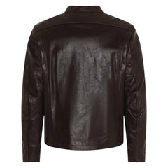RokkerCommander Leather Jacket BrownMotorcycle JacketBritish Parts Lucerne