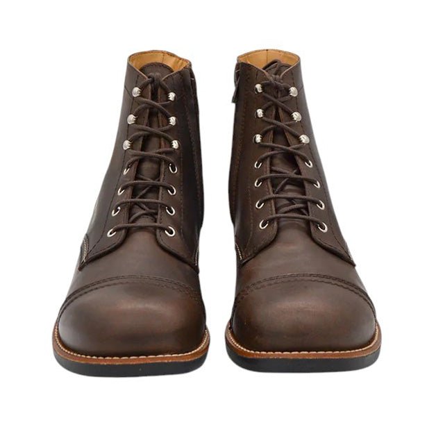 RokkerMoto Ranger motorcycle boots brownMotorcycle bootsBritish Parts Lucerne