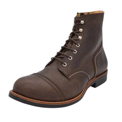 RokkerMoto Ranger motorcycle boots brownMotorcycle bootsBritish Parts Lucerne