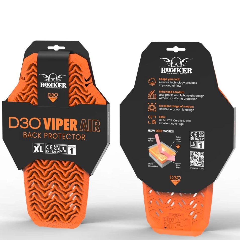 RokkerBack protector D3O Viper Air RokkerProtectorsBritish Parts Lucerne
