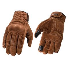 RokkerTucson motorcycle gloves rough brownGlovesBritish Parts Lucerne