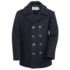 Schott NYC Classic Melton Wool Navy PeacoatCoatBritish Parts Luzern