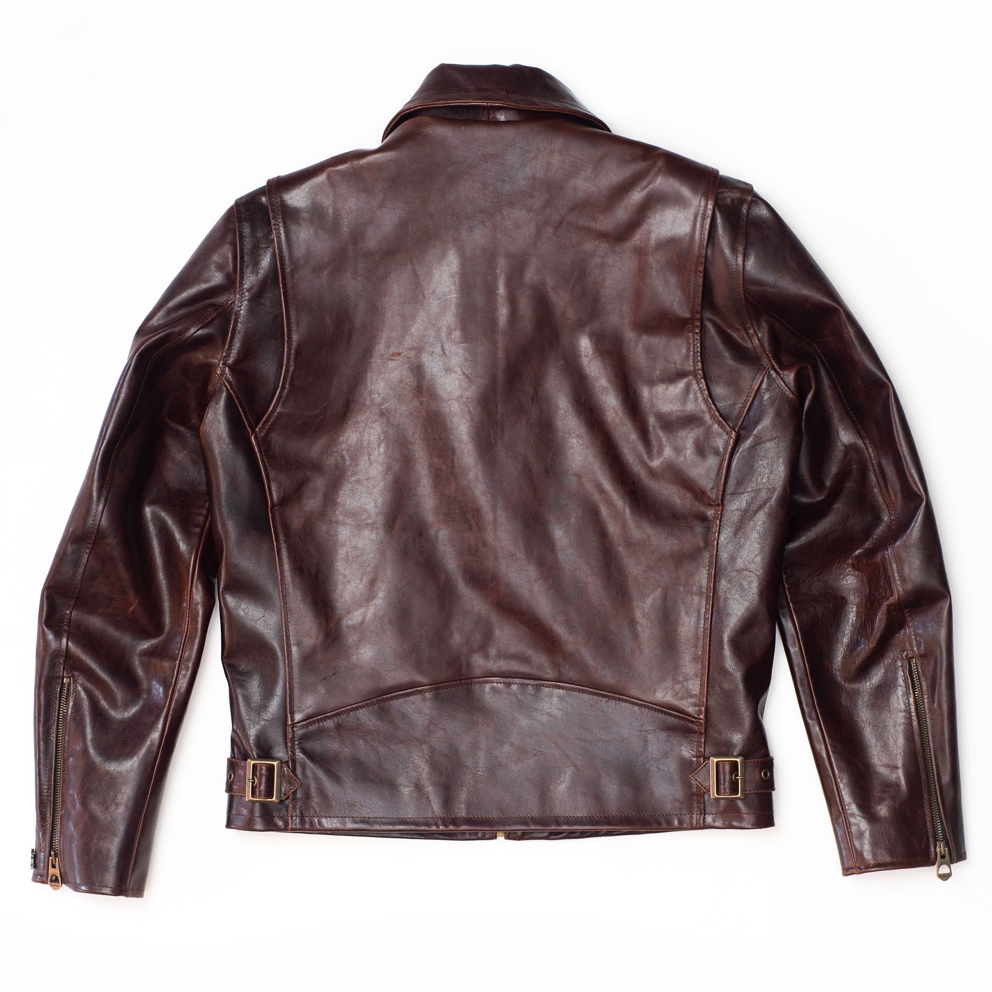 Shangri - La HeritageVarenne Horse Hide Leather Jacket WhiskeyJacketsBritish Parts Lucerne