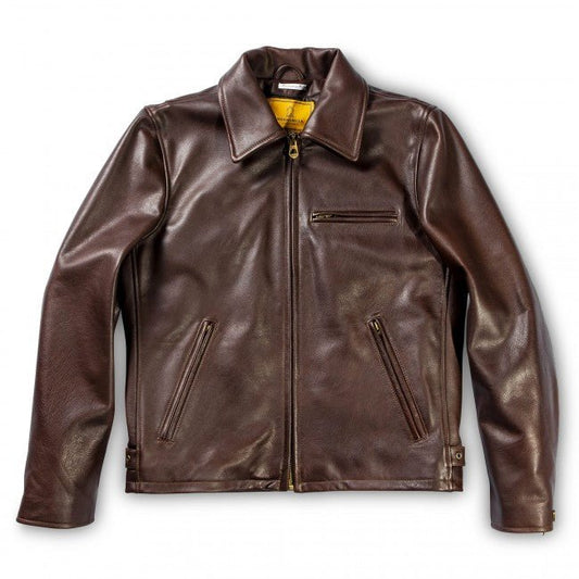 Shangri - La HeritageVarenne leather jacket brownJacketsBritish Parts Lucerne
