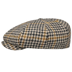 Stetson 8-Panel Flat Cap Harris Tweed Cap British Parts Lucerne